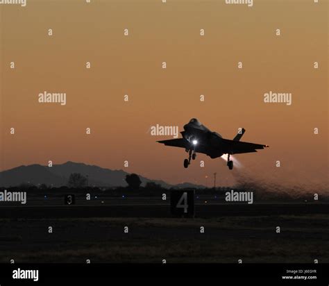 A 61st Fighter Squadron F-35 Lightning II takes off Feb. 2, 2016 at ...