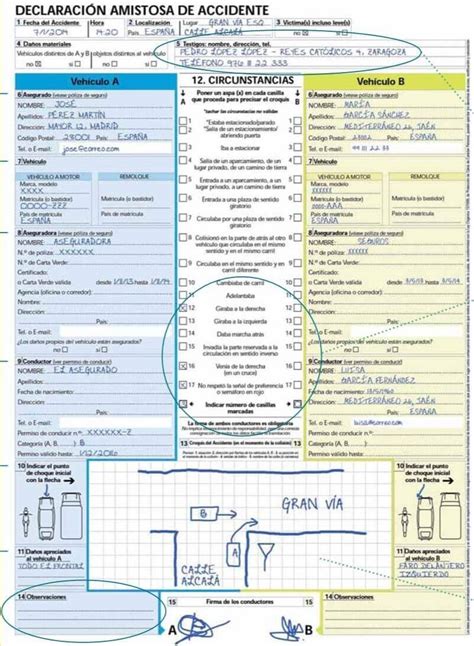 Como Rellenar Una Declaraci N Amistosa De Accidente Turolbroker