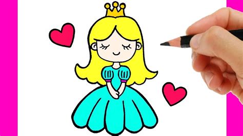 How To Draw A Princess Easy Step´by Step Youtube