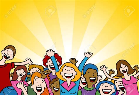 Cartoon Crowd Of People Clipart Best