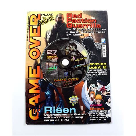 Revista E Cd Gamer Game Over Plus Anime Número 27 Cd Original Com Jogos