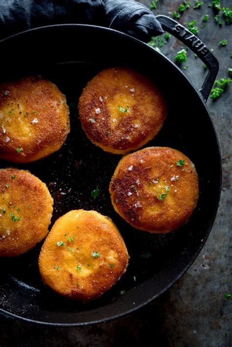 Crispy Cheesy Potato Cakes Nickys Kitchen Sanctuary