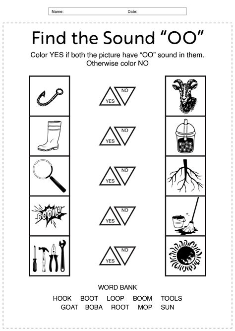 Oo Worksheet For First Grade