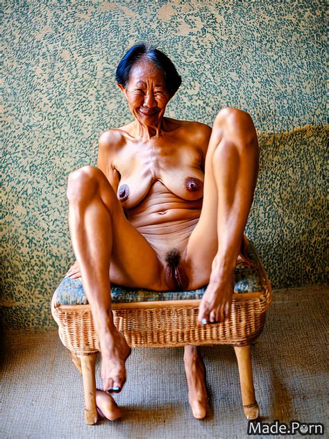 Porn Image Of 80 Asian Fairer Skin Skinny Photo Nude Spreading Legs Happy Created By AI