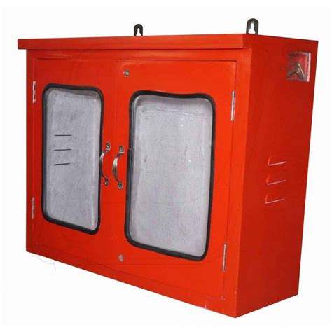 Mild Steel Double Door Hose Box For Fire Safety Size X X