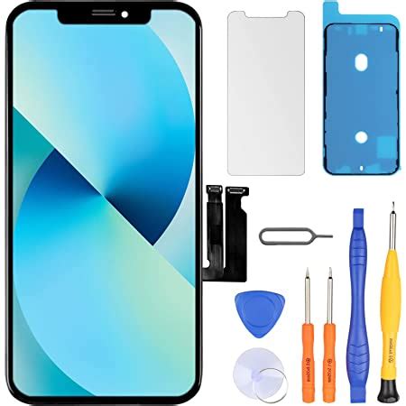 Dinow Écran Tactile de Rechange pour iPhone XR d écran LCD 6 1 Noir