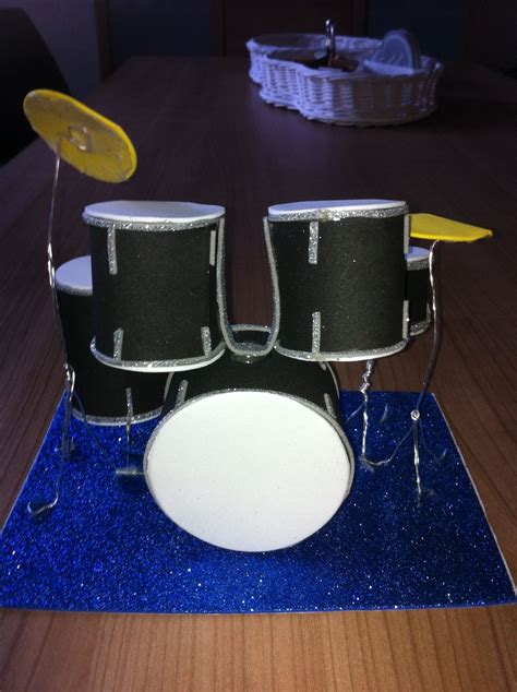 How To Make A Drum Set Easy Paper And Cardboard Diy Simple Mini Drum