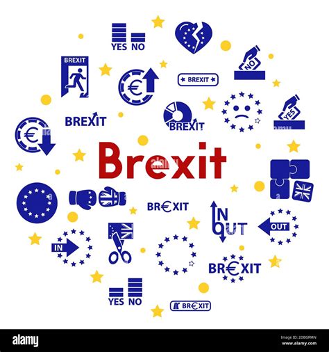 Vector Symbol Of Brexit Icon Set For Web Stock Photo Alamy