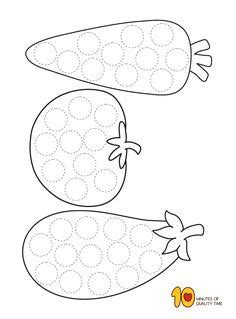 Vegetables Do A Dot Printable Minutes Of Quality Time Do A Dot