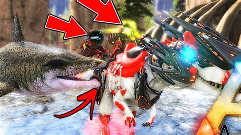 Ark Survival Evolved New Helicoprion Kills Alpha Megalo Crazy Tek