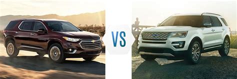 Chevrolet Traverse Vs Ford Explorer Burlington Chevrolet