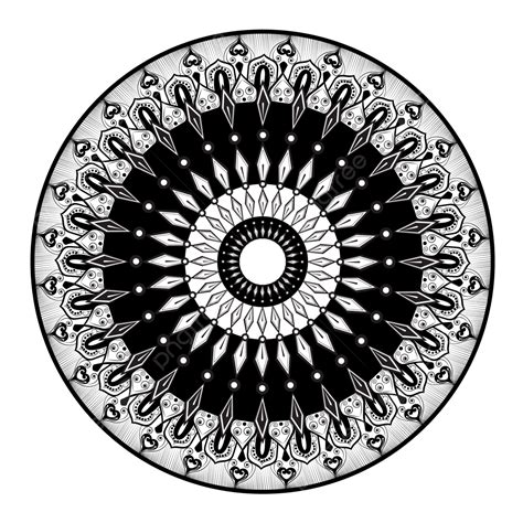 Mandala Black Vector Hd Images Mandala Black Man Drawing Mandala