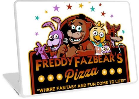 Five Nights At Freddy S Freddy Fazbear S Pizza Fnaf Logo Laptop Skin By