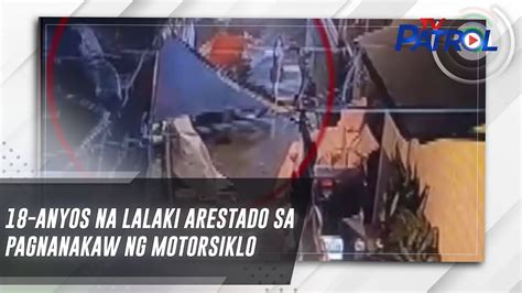 18 Anyos Na Lalaki Arestado Sa Pagnanakaw Ng Motorsiklo TV Patrol