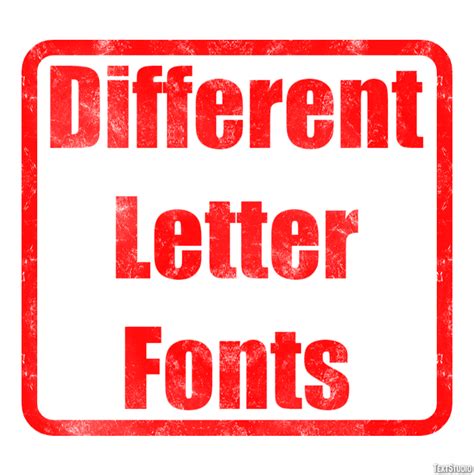 Different Letter Fonts Text Effect and Logo Design Font
