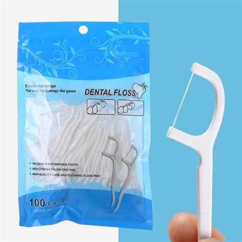 Fio Dental Suporte Aste Flosser Stick Hastes Palito De Dente Super Fino