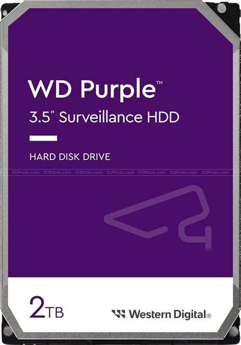 Western Digital WD23PURZ 2TB Purple Surveillance Internal HDD