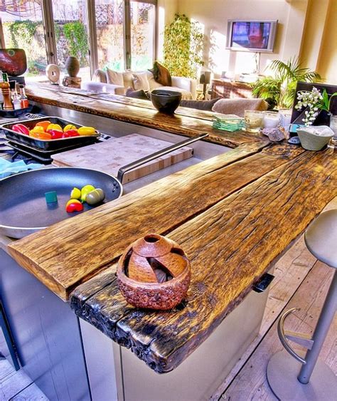 58 Cozy Wooden Kitchen Countertop Designs Digsdigs