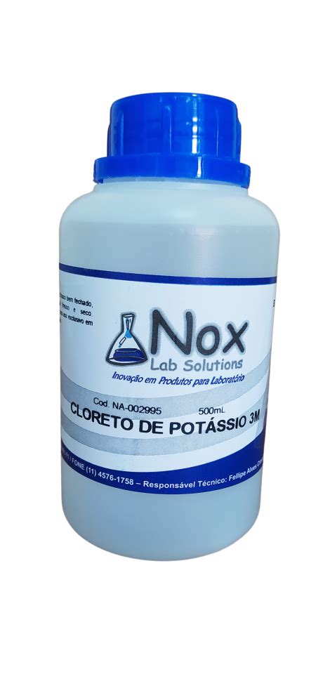 Cloreto De Potassio 3m 500ml Soluções Nox Solutions