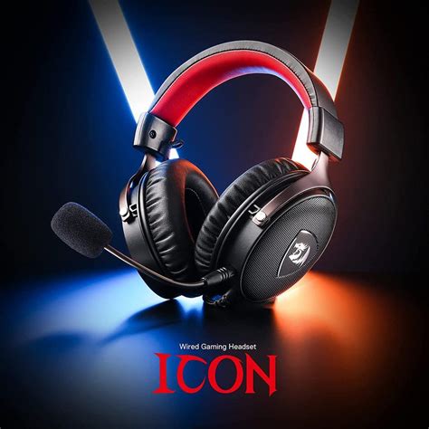 Redragon H520 ICON Gaming Headset 7 1 Surround Sound Black