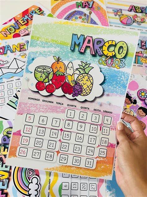 Calendário Infantil 2023 Pedagógico Arquivo Digital Em Pdf Luppa