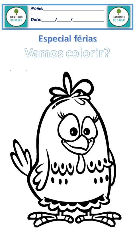 Desenho Para Colorir Da Galinha Pintadinha Atividades Para A Educa O