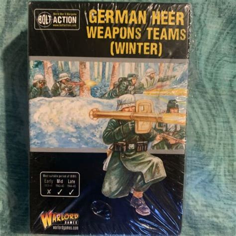 Warlord Games Bolt Action German Heer Winter Weapons Teams Ebay