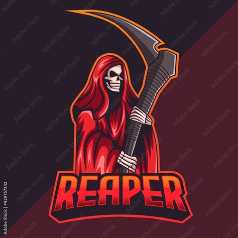 Vector Of Skull Grim Reaper Mascot Stock Vector Adobe Stock