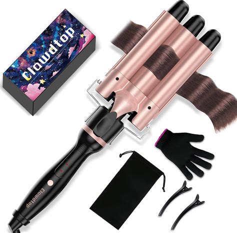 Hair Waver 3 Barrel Curling Iron Clawdtop Beachy Wavers