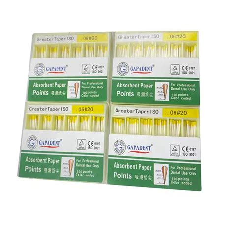 Dental Root Canal Filling Absorbent Paper Points Dental Product And