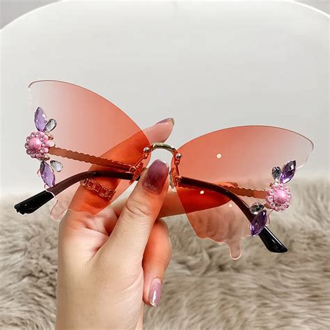 Gafas De Sol Con Montura En Forma De Mariposa Para Mujer Lentes De Sol