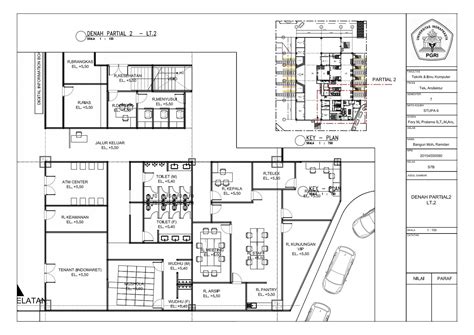 gambar kerja denah stasiun  koleksi gambar