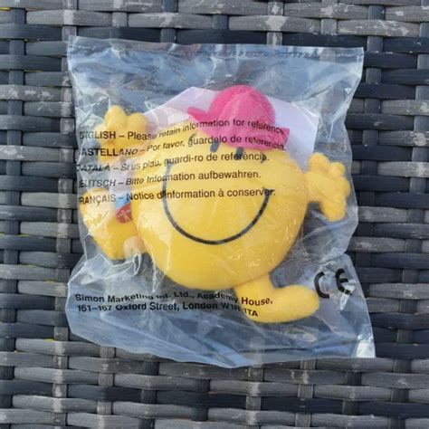 New 1999 Mcdonalds Mr Men And Little Miss Mr Bounce Plush Soft Toy