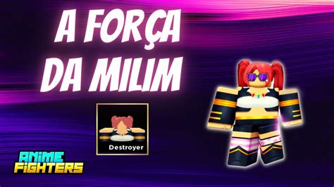 Testando A ForÇa Da Milim Nava No Anime Fighters Simulator Youtube