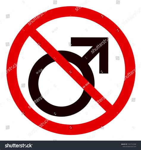 Male Sex Gender Crossed Out End Stock Vector Royalty Free 1337723396 Shutterstock