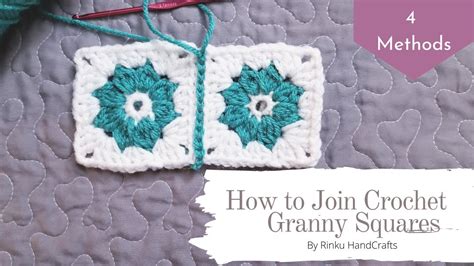 How To Join Granny Squares In Crochet 4 Methods Youtube