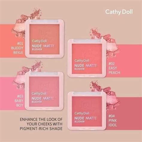 Cathy Doll Nude Matte Blusher G Line