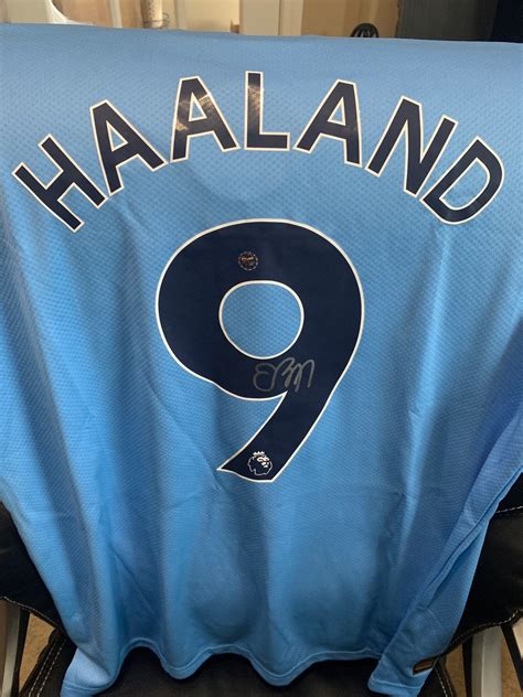 Erling Haaland Autographed Soccer Jersey COA - Etsy