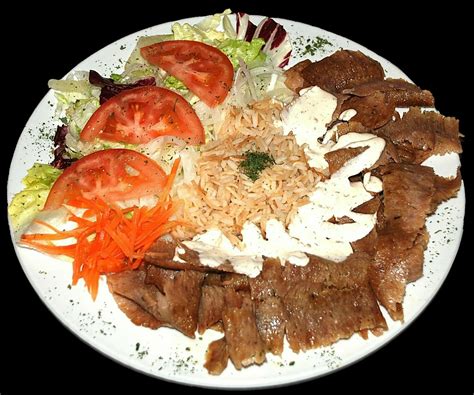 Plato Doner Kebap Con Arroz Turco