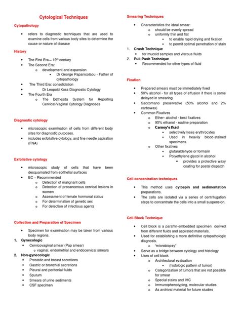 Cytological Techniques | PDF | Cytopathology | Staining