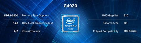 Intel® Celeron® G4920 Desktop Processor 2 Core 32ghz