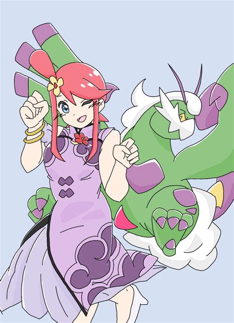 フウロ「フウロちゃんandトルネロス ポケモンイラスト ポケマスex 」きむらのイラスト