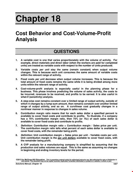 Contribution Format Income Statement