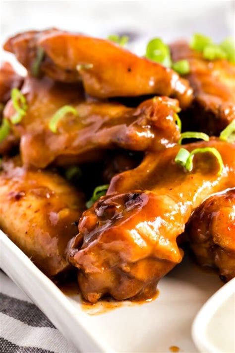 Honey Bbq Slow Cooker Wings Lemon Blossoms