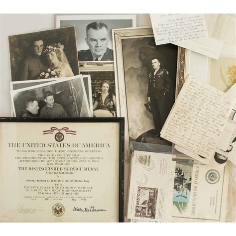 General Anthony McAuliffe Photos & Ephemera | Witherell's Auction House