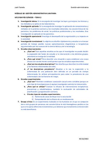 MODULO 10 Ensayos Clinicos Pdf