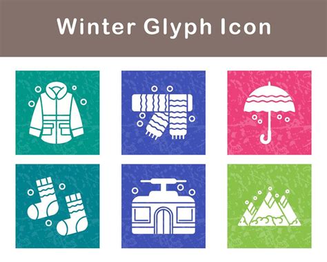 Winter Vector Icon Set 21382101 Vector Art At Vecteezy