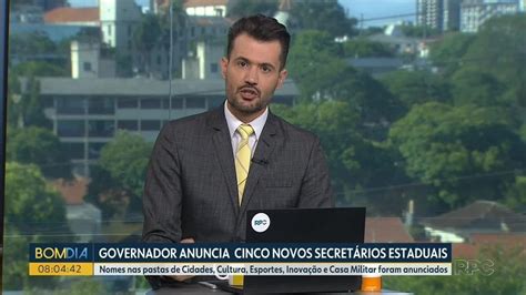 Ratinho Junior anuncia cinco novos secretários estaduais veja quem são