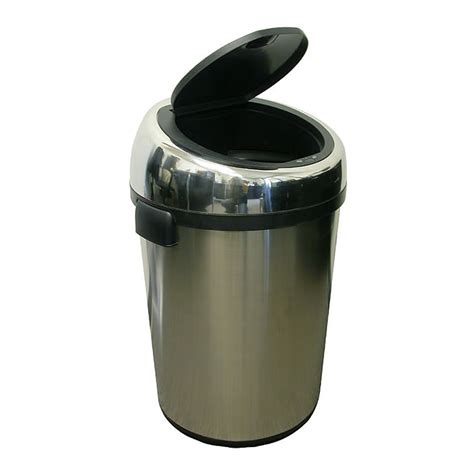 Shop iTouchless 23-Gallon Stainless Steel Indoor Garbage Can at Lowes.com