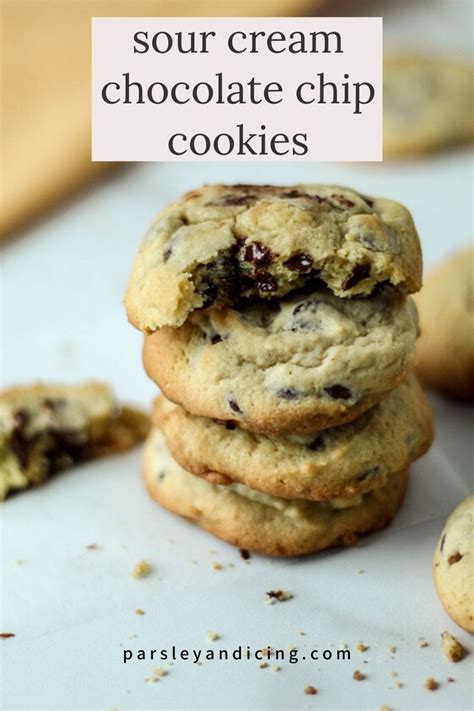 Sour Cream Chocolate Chip Cookies Recipe Sour Cream Cookies Chocolate Chip Cookies Cookies